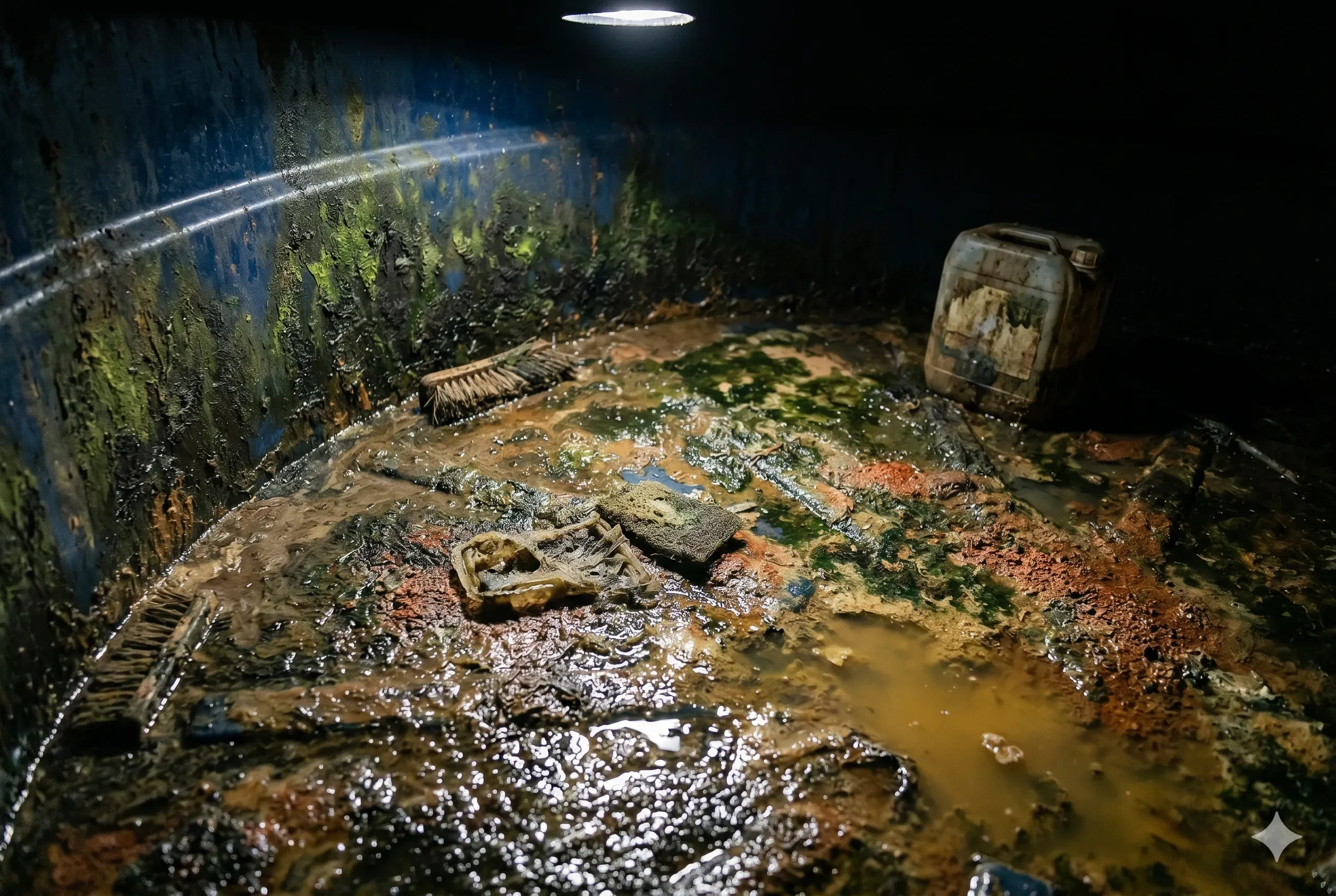 Riscos de não limpar a caixa d'água: lodo, sujeira e contaminação