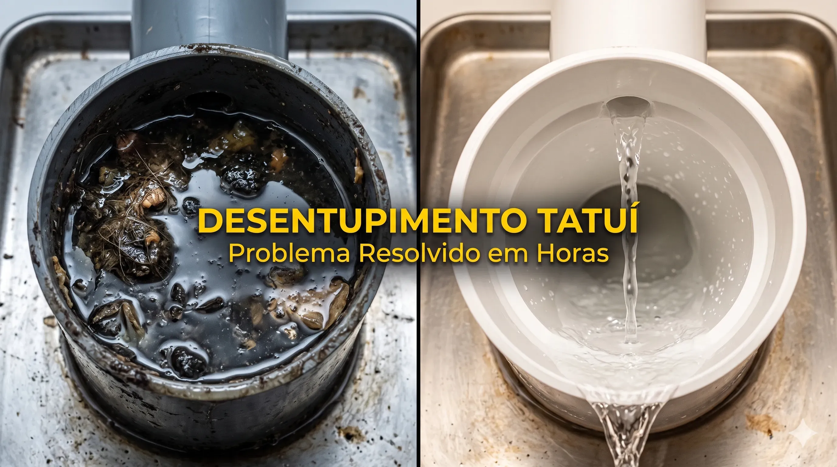 Desentupimento Tatuí — encanamento limpo e funcionando