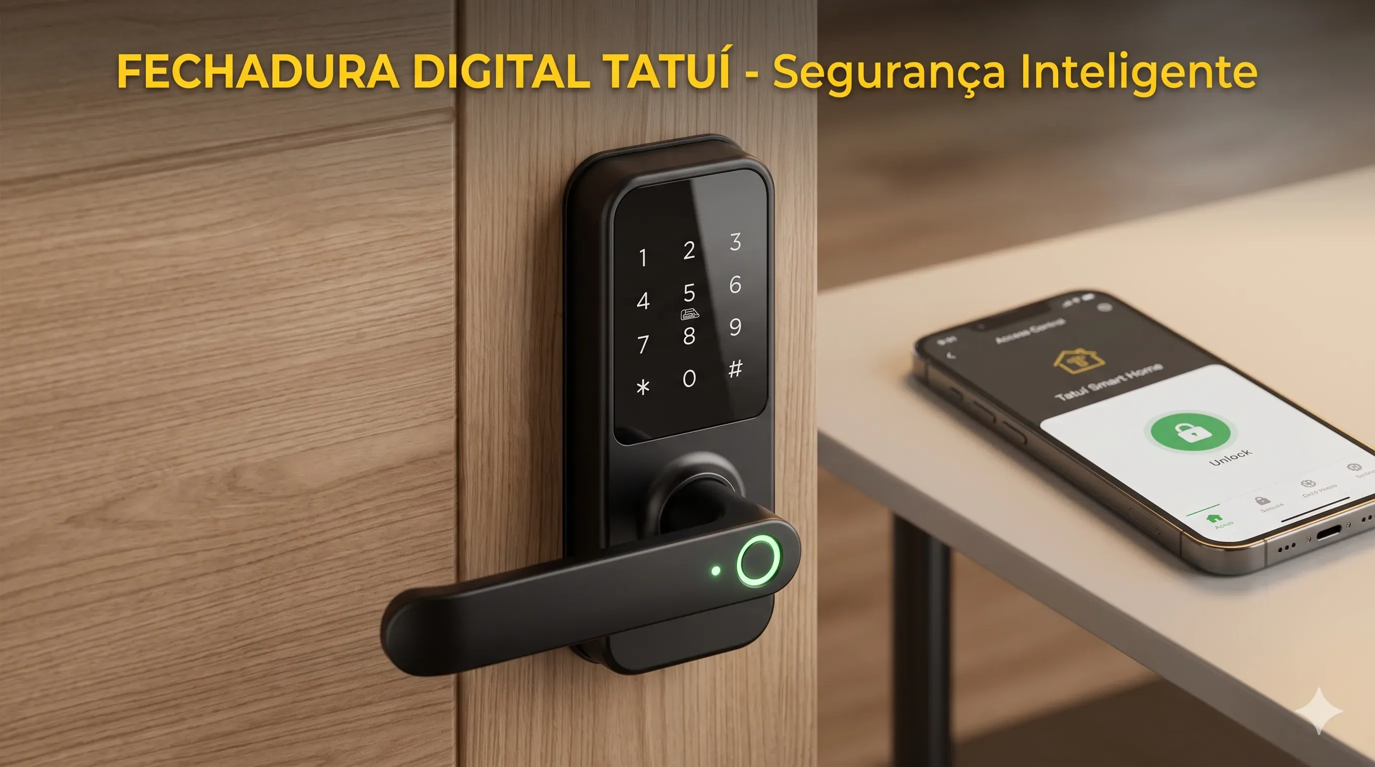 Fechadura Digital Tatuí — segurança inteligente para sua casa